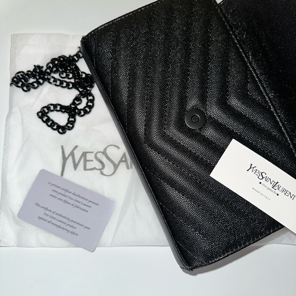 Yves Saint Laurent Black Crossbody Quilted Bag